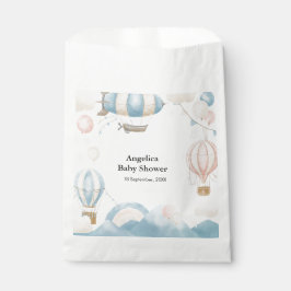水彩温風船ベビーシャワー フェイバーバッグ
