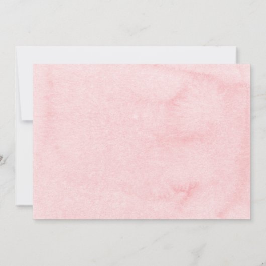 水彩温風船ベビーシャワー 招待状 (裏面)