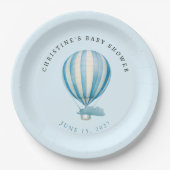 水彩温風船 ペーパープレート (正面)
