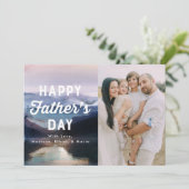 水彩湖と山の父の日カード (スタンド正面)