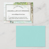 水彩湖の情結婚報挿入 エンクロージャーカード (正面/裏面)