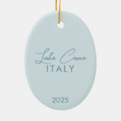 水彩湖コモイタリア セラミックオーナメント (裏面)