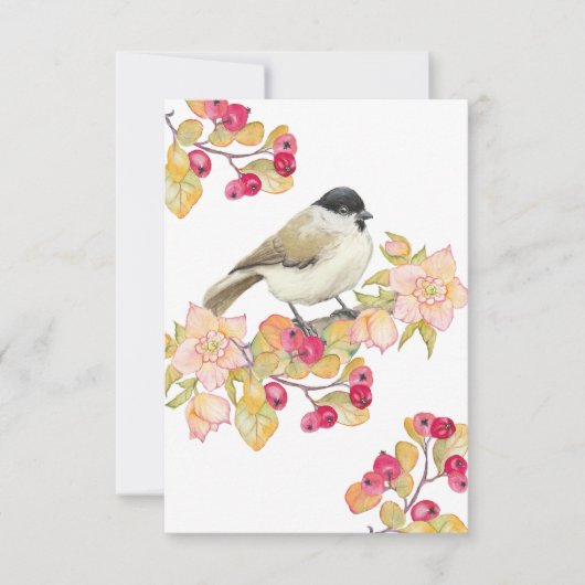 水彩湿地 サンキューカード (正面)