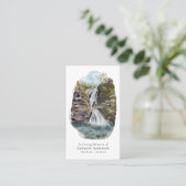 水彩滝クロス記念祈りの言葉カード コーリングカード (スタンド正面)