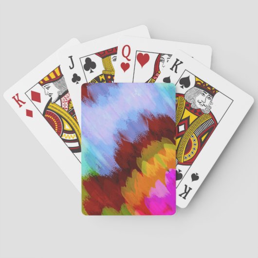 水彩滝、自然2 トランプ (裏面)