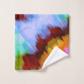 水彩滝、自然2 バスタオルセット (ウォッシュタオル)