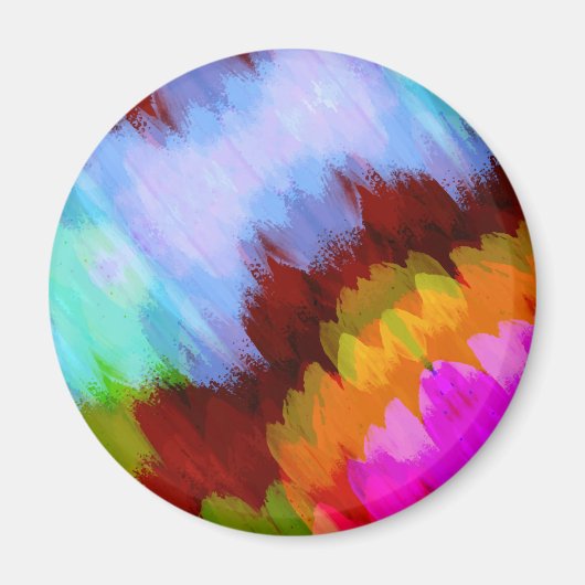 水彩滝、自然2 マグネット (正面)