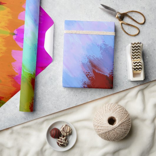 水彩滝、自然2 ラッピングペーパー (クラフト)