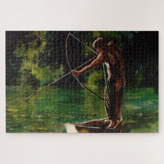 水彩漁師 ジグソーパズル (横)