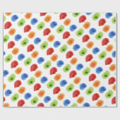 水彩漫画漫画魚包み紙 ラッピングペーパー (フラット)