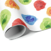 水彩漫画漫画魚包み紙 ラッピングペーパー (ロールコーナー)