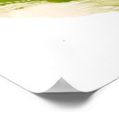 水彩漫画犬とカエルのリリーパッド ポスター (角)