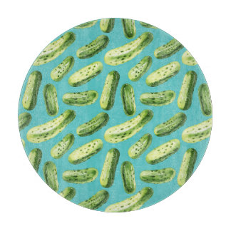 水彩漬けターコイズ カッティングボード