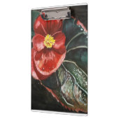 水彩濃いベゴニア クリップボード (左)