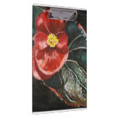 水彩濃いベゴニア クリップボード (右)