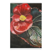 水彩濃いベゴニア ミニクリップボード (裏面)