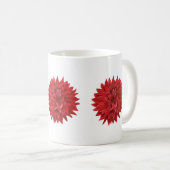 水彩濃紅花 コーヒーマグカップ (正面右)