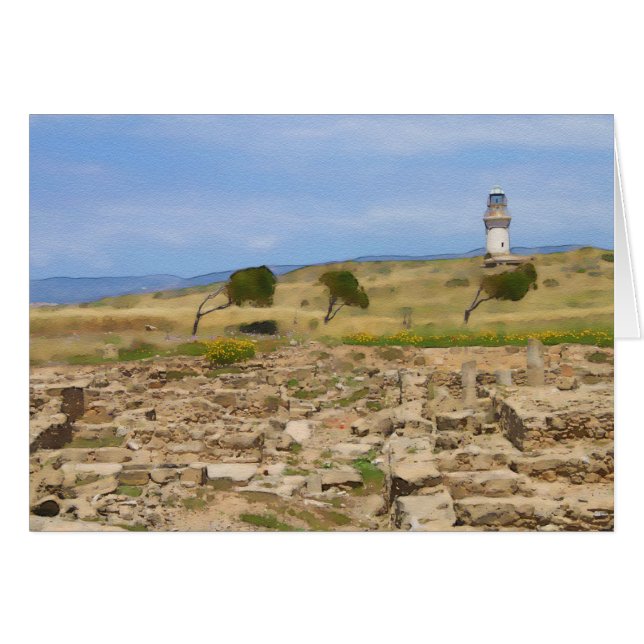 水彩灯台 (正面横)