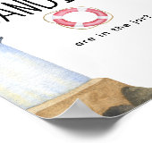 水彩灯台 – キャンディーの数 ポスター (角)