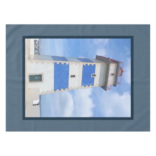 水彩灯台 テーブルクロス (正面(横))