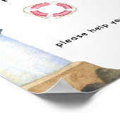 水彩灯台 – ドリンク ポスター (角)