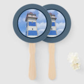 水彩灯台 ハンドファン (正面&裏面)