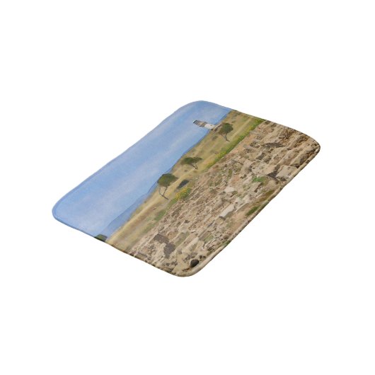 水彩灯台 バスマット (アングル)