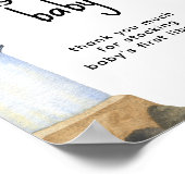 水彩灯台 – ベビー用の書籍 ポスター (角)