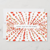 水彩灯籠中国の旧正月 シーズンカード (正面)