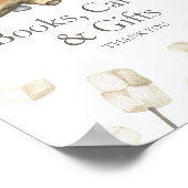 水彩焚き火の赤ちゃんシャワー本カード&ギフト ポスター (角)