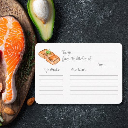 水彩焼き鮭レシピ