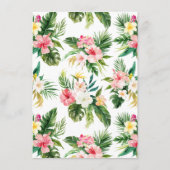 水彩熱帯の花嫁 エンクロージャーカード (裏面)