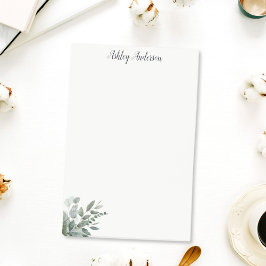 水彩熱帯グリーンセージユーカリ葉 ポストイット