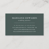 水彩熱帯サンゴフローラ 名刺 (裏面)