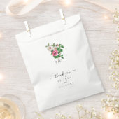 水彩熱帯ハイビスカス結婚夏期 フェイバーバッグ (クリップ留めされた状態)