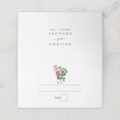 水彩熱帯ハイビスカス結婚夏期 プレイスカード (外部開封)