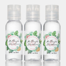 水彩熱帯パイナップルオーキッド結婚式の引き出物