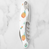 水彩熱帯パイナップルモノグラムボトル ソムリエナイフ (裏面)