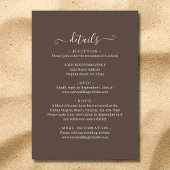 水彩熱帯ビーチオールインワン結婚ズ 招待状