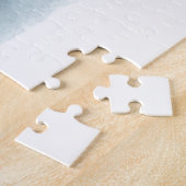 水彩熱帯ビーチパームリラックス ジグソーパズル (側面)