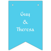 水彩熱帯ビーチ結婚式 バンティングフラッグ (第2の旗)