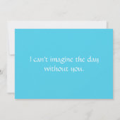 水彩熱帯ビーチ結婚式 招待状 (裏面)