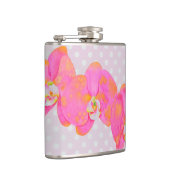 水彩熱帯ピンクのフローラオ絵画キッド フラスク (右)