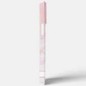 水彩熱帯ピンクフラミンゴのパーソナライズ名 Case-Mate iPhoneケース (裏面 / 右)