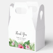 水彩熱帯フローラサンキュー結婚ズ フェイバーボックス (オープン)