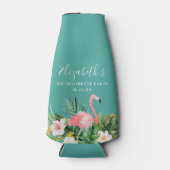 水彩熱帯フローラバチェロレッテ ボトルクーラー (正面)