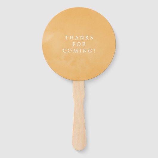 水彩熱帯フローラビーチ結婚式の恩恵 ハンドファン (裏面)