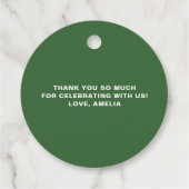 水彩熱帯フローラリースブライダルシャワー フェイバータグ (裏面)