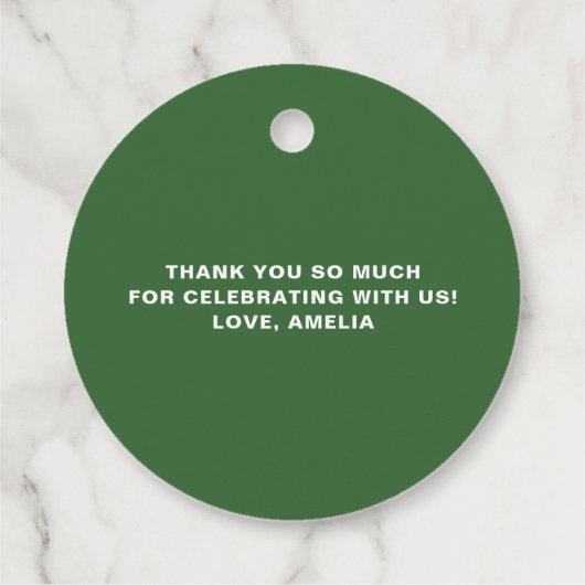 水彩熱帯フローラリースブライダルシャワー フェイバータグ (裏面)