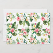 水彩熱帯フローラリース第1聖餐式 サンキューカード (裏面)